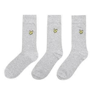 Image of Lyle and Scott 3 Pack Angus Socks - Multi Greys