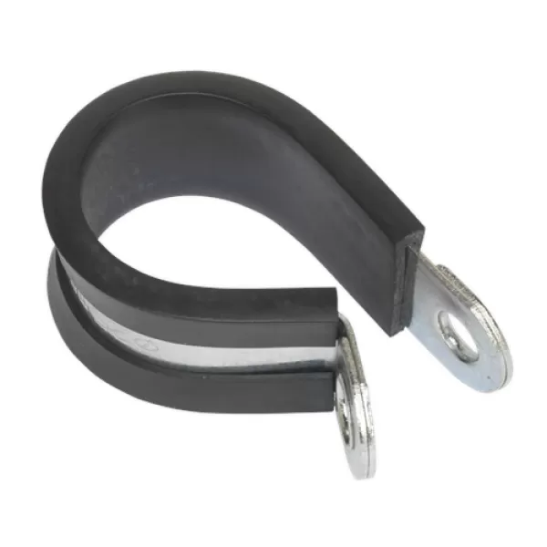 Image of Genuine SEALEY PCJ25 P-Clip Rubber Lined Ø25mm Pack of 25