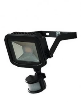 image of Luceco Slim Floodlight With Pir 15W 5000K 1200Lm - Black