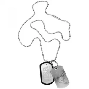 image of Mens Diesel Double Dogtags Necklace