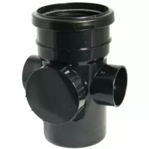 image of FLOPLAST RING-SEAL ACC PIPE (SOCKET/SPGT)4 SOIL/110 BK - Black