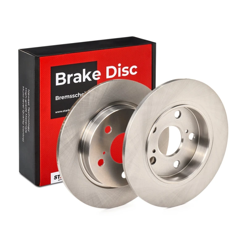 Image of STARK SKBD-0020245 Brake disc Rear Axle, solid, Cast Iron, Uncoated, Untreated, without bolts/screws Cast Iron Brake Disc (82)