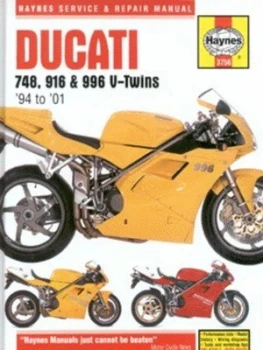 Image of Ducati 748 916 and 996 Service and Repair Manual by Mark Coombs Hardback