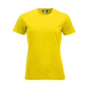 Image of Clique Womens/Ladies New Classic T-Shirt (L) (Lemon)