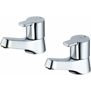 Image of Ideal Standard Calista Basin Pillar Taps Pair - Chrome