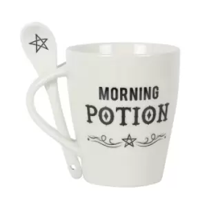 image of Morning Potion Ceramic Mug and Spoon Set