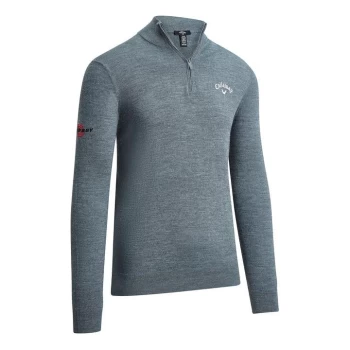 Image of Callaway Zip Sweater Mens - Steel Heather