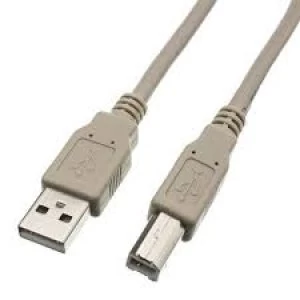 Image of 2m Grey USB 2.0 A To B Cable