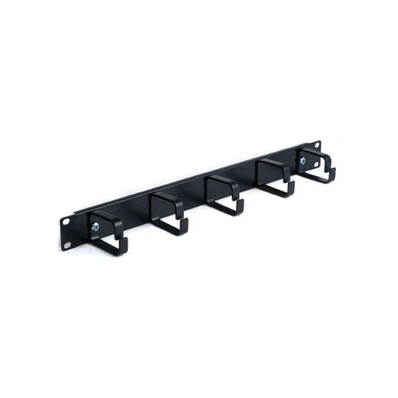 Image of FDL 5 RING 19" CABLE MANAGEMENT BAR - BLACK - 1U