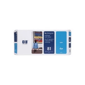 Image of HP 81 Cyan Printhead and Printhead Cleaner