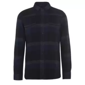 Image of French Connection Flannel Shirt - Blue