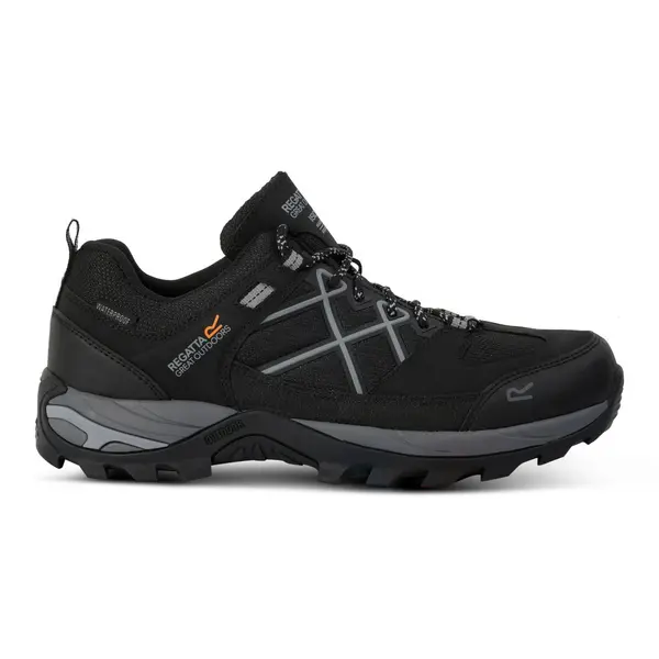 Image of Regatta Mens Samaris III Low Walking Shoes UK Size 11 (EU 46) Black/Granit RMF835-9V8-11