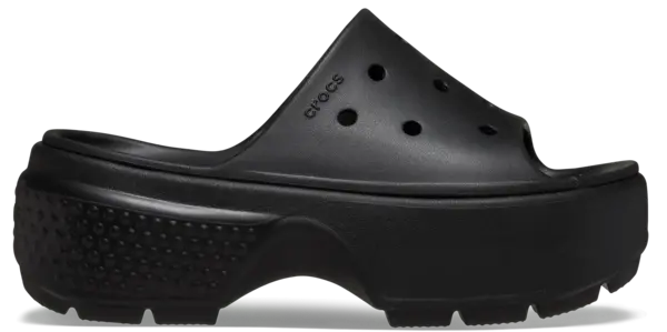 image of Crocs Unisex Stomp Slides Black W5/M4