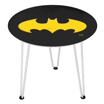 Image of Decorsome DC Batman Wooden Side Table - White