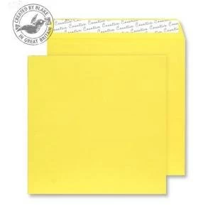 Image of Creative Colour Banana Yellow Peel and Seal Wallet 220x220mm Ref 503