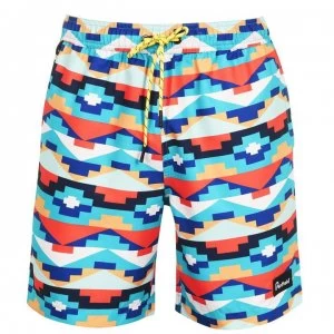 image of Penfield Seal Shorts - Teal Print