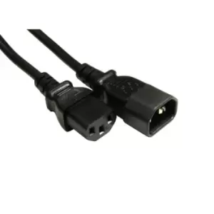 image of Cables Direct RB-310 power cable Black 3m C13 coupler C14 coupler