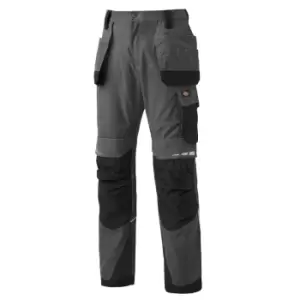 Image of Dickies Mens Pro Holster Trousers Grey / Black 36" 30"