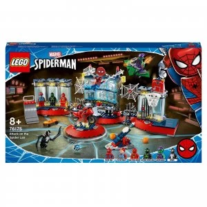 image of LEGO Marvel Spider-Man Attack on the Spider Lair Set (76175)