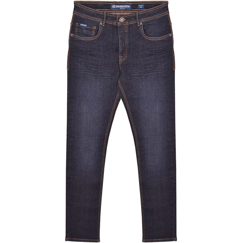 Image of Lambretta Lambretta Men Stafford Slim Jeans in Dark Navy Size: 34R Dark Navy 34R Male 5063703945981
