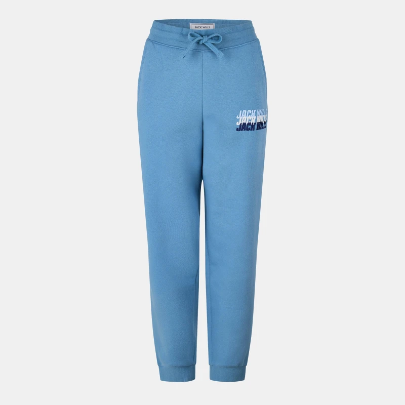 Image of Jack Wills Stacked Graphic Jogger - Blue Blue 6