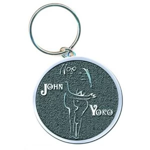 image of John Lennon - John & Yoko Keychain