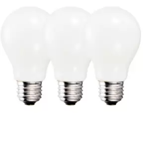 image of Harper Living 9 Watts A60 E27 LED Bulb Opal Warm White Dimmable, Pack of 3