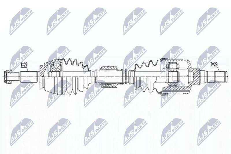 Image of NTY NPW-RE-190 Drive Shaft Drive Shaft (3528)
