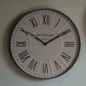 Image of Harper Clock Stone 60cm Cream