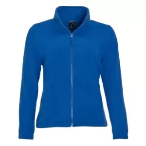 image of SOLS Womens/Ladies North Full Zip Fleece Jacket (L) (Royal Blue)