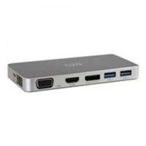 image of C2G USB C Docking Station with HDMI, DisplayPort and VGA