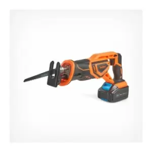 Image of Vonhaus - 20V Cordless Reciprocating Saw with 3.0Ah 20V max Battery, Fast Charger, 2 Blades & Bag - 0-2800RPM Variable Speed, Electric Brake, Rubber