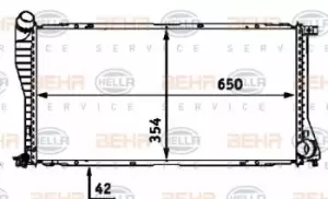 Image of x1 Behr Heat Exchanger 8MK376712-394 Genuine replacement part for Car Made in CN