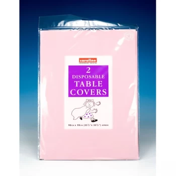 image of Caroline Square Paper Tablecovers 90cm Pink