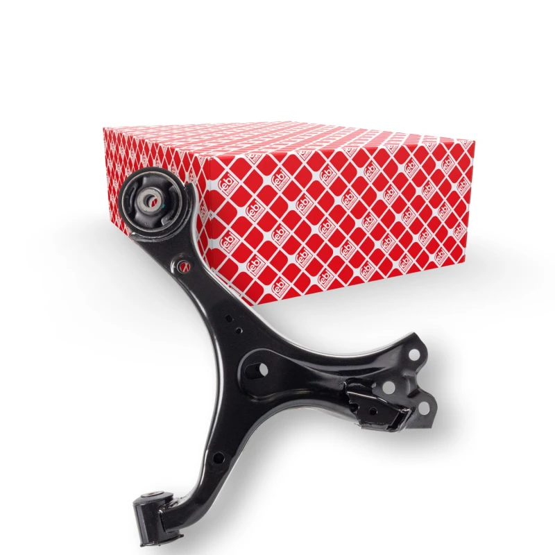 Image of FEBI BILSTEIN 173752 Suspension arm Control Arm, Sheet Steel, Front Axle Right, without ball joint, with rubber mounts Sheet Steel Track Control Arm (