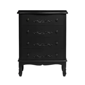 image of Antoinette 4 Drawer Chest Black