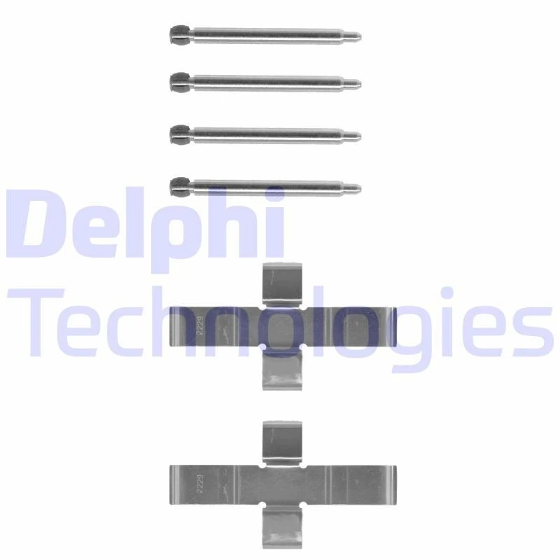 Image of DELPHI Brake pad fitting kit DELPHI LX0047