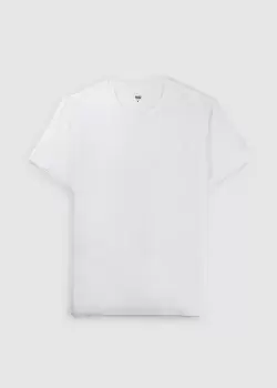 image of Paige Mens Cash Crew Neck T-Shirt In Fresh White