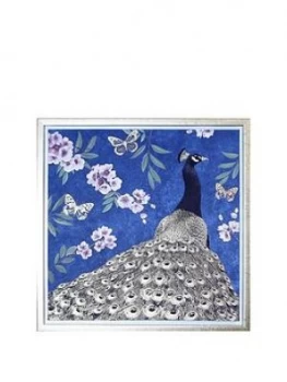 Image of Arthouse Oriental Peacock Capped Canvas With Gold Foil