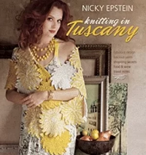 Image of nicky epstein knitting in tuscany