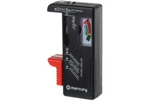 image of Maplin Mercury Universal Analogue Battery Tester for AA, AAA, C, D, 9V PP3 & Coin Button Cells