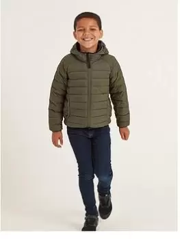 Image of Boys, TOG24 Midsley Lw Down Jacket, Khaki, Size 10-11 Years