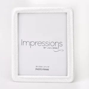 image of Impressions Pearlised Twisted Resin Photo Frame 8" x 10"