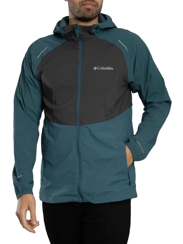 Image of Columbia Tech II Wind Full Zip Jacket Everblue/Shark M