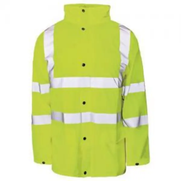 Image of ESE Direct Hi-Vis Yellow Stormflex Rain Jacket - Size Small 405399 Hi Vis Clothing