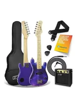 image of 3Rd Avenue Junior Electric Guitar Pack - Purpleburst