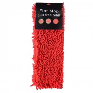 image of Stanford Home Flat Mop Free Refill - Red