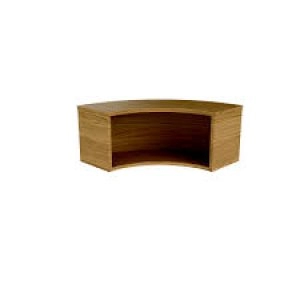 Image of Jemini Reception Modular Corner Hutch Unit Nova Oak RCMCHNO