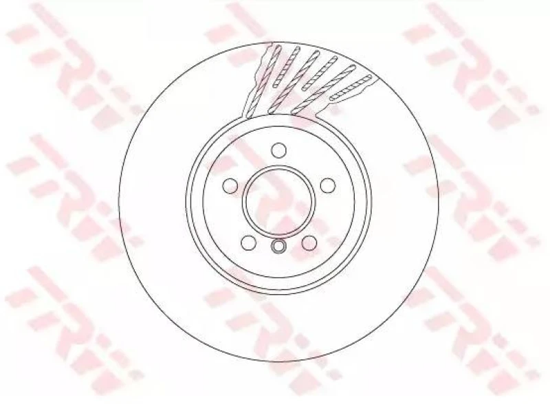 Image of Brake disc TRW DF6613S