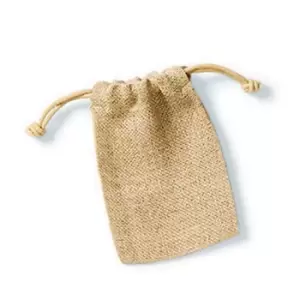 image of Westford Mill Jute Rope Close Plain Stuff Bag (XXS) (Natural)